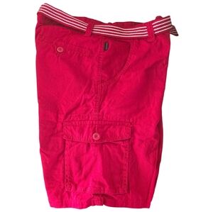 RINGOFFIRE Young Men's Red Cargo Shorts Size 20 NWT